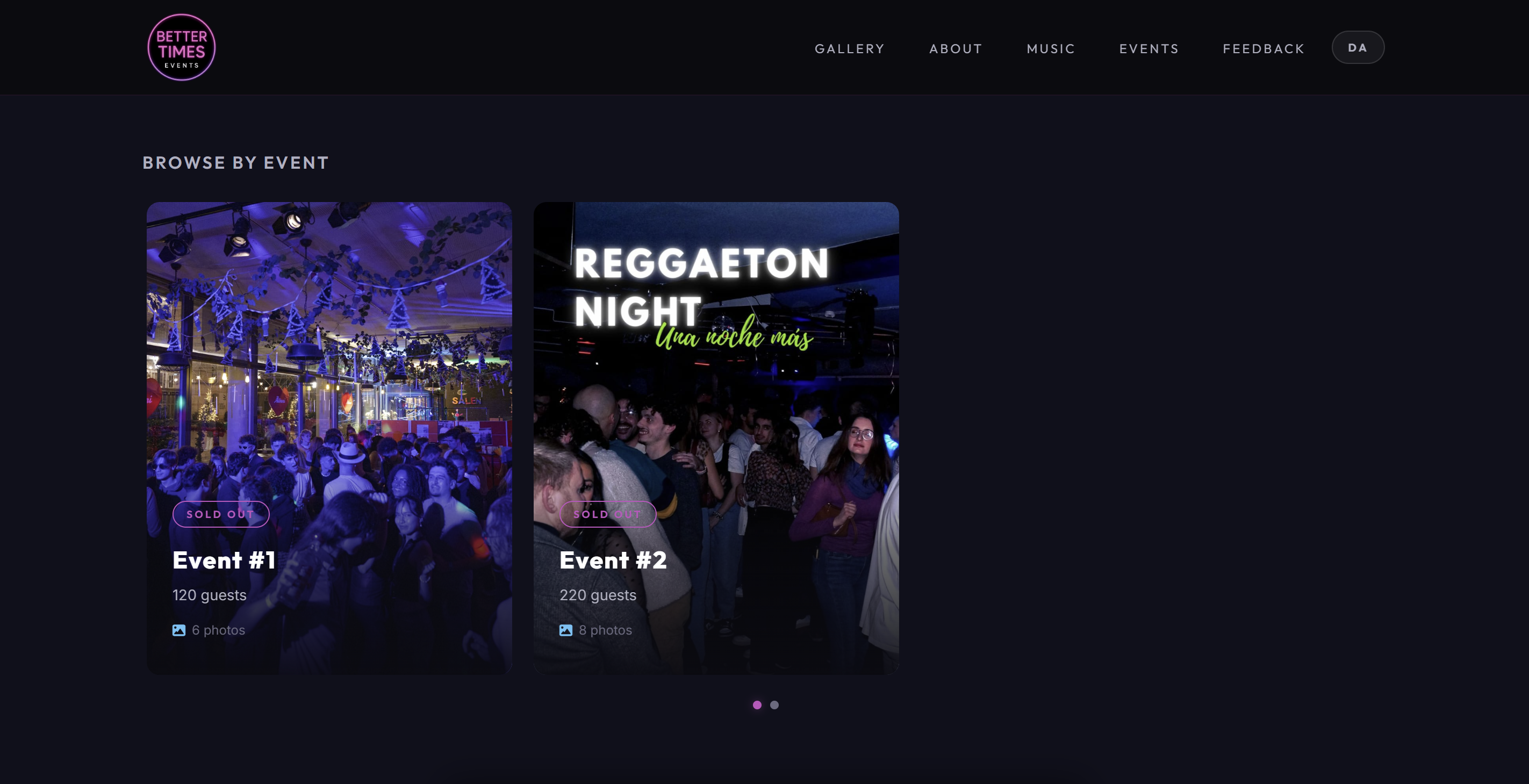 Browse gallery by event