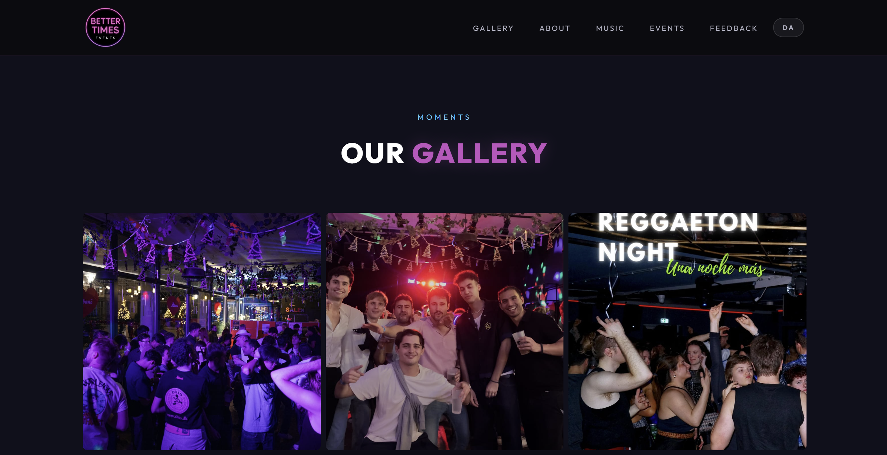 Photo gallery page